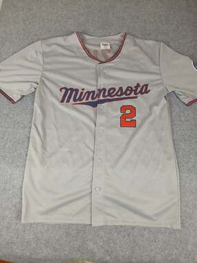 Minnesota Twins Brian Dozier #2 Grey Baseball Jersey Size XL